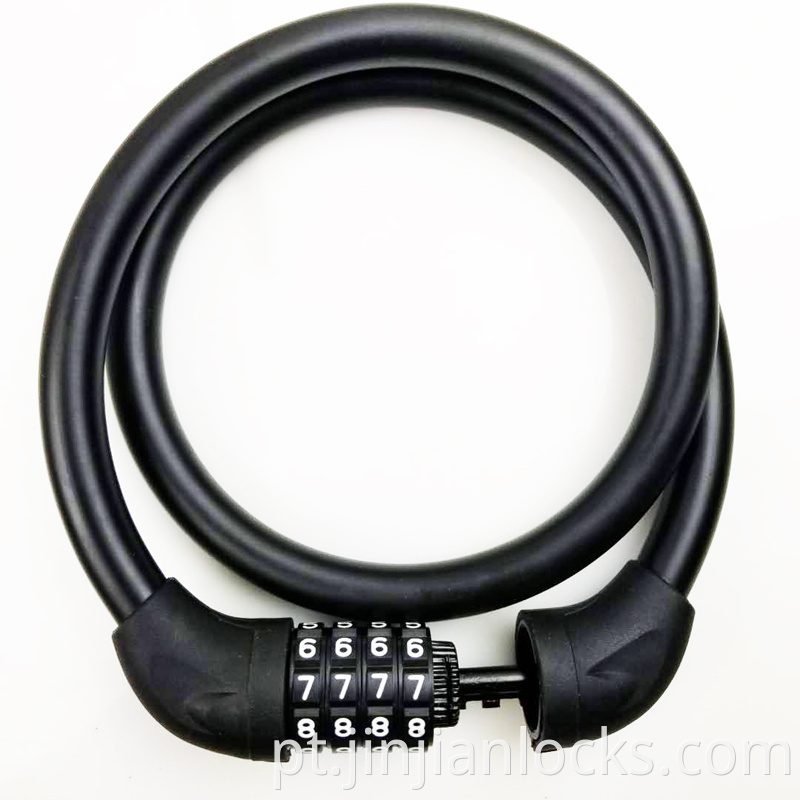 Hot Selling 4 Digits Cycle Cable Locker para bicicleta de bicicleta motor